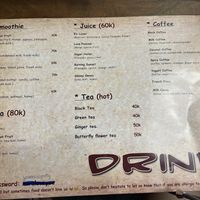 Menu (May 2022)  at Nora's Cafe in Phu Quoc