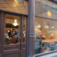 Front of store at Cafe Krans in Stockholm