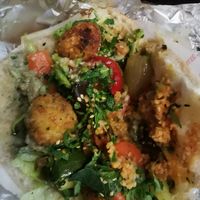 Filled bread (with Arincini, Falafel were out sadly) at Mediterraneo in Schwerin