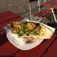 Arancini im Fladenbrot at Mediterraneo in Schwerin