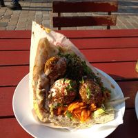 Falafel im Fladenbrot at Mediterraneo in Schwerin