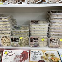 Row of vegan treats  at ‘Lav Slatki Dućan in Mostar