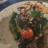 Migas de feijão frade at Go Green The Restaurant in Luanda