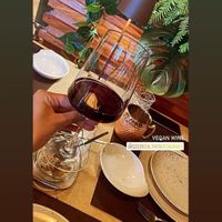 Vegan wine at Go Green The Restaurant in Luanda