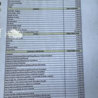 Vegan menu  at Go Green The Restaurant in Luanda