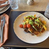 My lunch (very small portion as this is $22.28 USD for tiny tofu cubes, seriously? 😐) was okay  at Go Green The Restaurant in Luanda