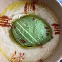 Hummus with avo   at KAFKA Hummus Café  in Prague