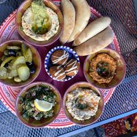 Mezzo-Platte  at KAFKA Hummus Café  in Prague