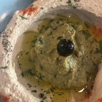 Hummus e avocado   at KAFKA Hummus Café  in Prague