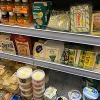 Vegan dairy items  at Grown by Nature in London