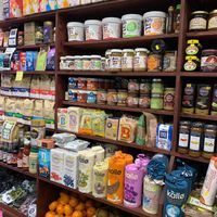 Vegan items  at Grown by Nature in London