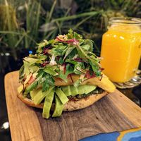 Sandwich de Pesto Botánica (38 bolivianos) at Biofilia - Botánica Coffee House in La Paz