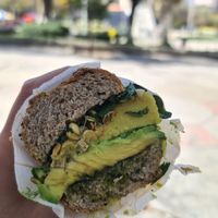 Pesto Sandwich with vegan cheese (take-away) at Biofilia - Botánica Coffee House in La Paz