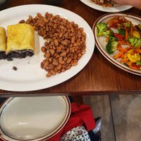 I got a black bean chimichanga! at Ted's in Oklahoma City