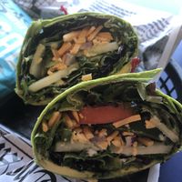 Avocado Veggie Wrap with Vegan Mayo & Violife Cheese Shreds   at Yo Java Bowl in Chester