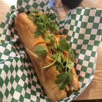 Vegan BanhMi with tofu. So good!  at What the Pho in Denver