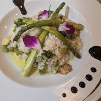 Asparagus risotto at Amarone in Aventura