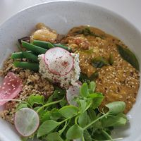 Sri Lankan dahl at Shelly Beach Cafe in Ballina
