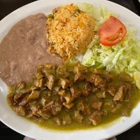Chicharrón en salsa verde at Quesadilla La Reina Del Sur in Chicago