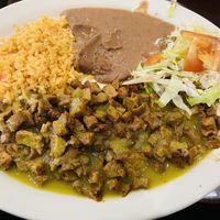 Chicharrón w salsa verde  #Veganuary at Quesadilla La Reina Del Sur in Chicago