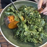 Kale and pumpkin salad   at Huskisson Hotel in Huskisson