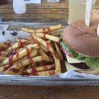 Vegan burger   at Huskisson Hotel in Huskisson