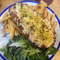 Vegan Eggplant Parmy - now with vegan cheese!  at Moonah Hotel and Cellars in Moonah