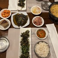 Mushroom and tofu stew  at Eden in Seoul