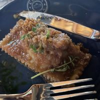 Chickpea and potato dumplings  at Patsy's in Melbourne