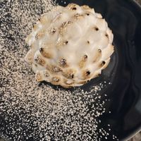 Vegan bombe alaska. Easily the nicest vegan dessert they’ve had  at Patsy's in Melbourne