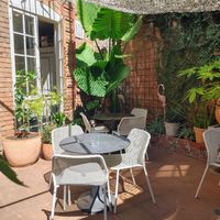 Courtyard seating at Patsy's in Melbourne
