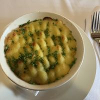 beluga lentil pot pie  at Patsy's in Melbourne