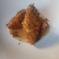 Fried custard dessert at Patsy's in Melbourne