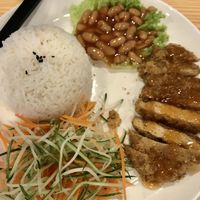 Thai Sauce Chicken Chop Rice  at Veggie House 一芳 - Tai Seng in Central Singapore