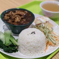 Men San Gu Mushroom Fruit Salad Set at Veggie House 一芳 - Tai Seng in Central Singapore