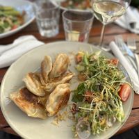 Vegan pierogies  at Stacja Sopot in Sopot