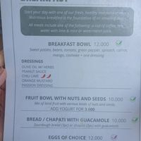 Breakfast is also available at The Plants in Zanzibar
