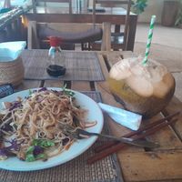 Rice noodles with vegetables. at The Plants in Zanzibar