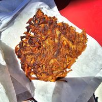 Potato Latka at Ben & Esther's Vegan Jewish Deli in San Diego