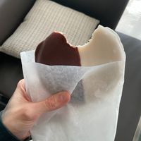 black / white cookie at Ben & Esther's Vegan Jewish Deli in San Diego