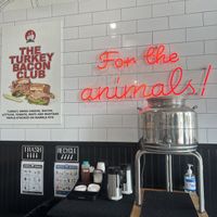   at Ben & Esther's Vegan Jewish Deli in San Diego