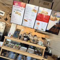 Menu inside   at Ben & Esther's Vegan Jewish Deli in San Diego