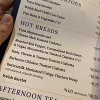 Menu March 2024  at Stables Bistro Bar in Betws-y-coed