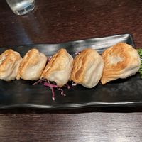 Shanghai style grilled vegetable dumpling   at Plum Valley in London