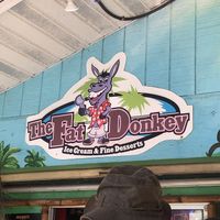 Sign   at The Fat Donkey Ice Cream and Fine Desserts in Cocoa Beach