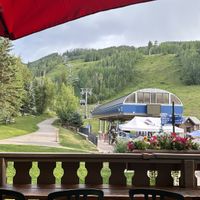 View from the southern patio  at Los Amigos in Vail
