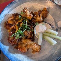 BBQ Cauliflower wings vegan at Dolan's Pub and Restaurant in Limerick