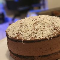 Coconut chocolate butter cream cake  #Veganuary at Stillfood Bistro in Salmon Arm