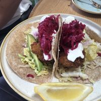 My wife said this was the most bland dish she has ever had (cauliflower tacos).  Seriously folks- can’t you add some freakin salsa?  at Fresh Sherway in Toronto