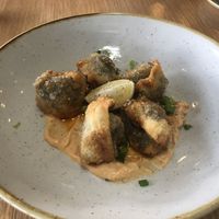 Actually quite good (crispy dumplings)  at Fresh Sherway in Toronto